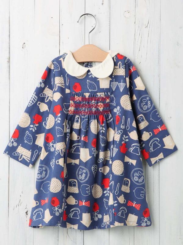 ベビー Petit Jam おやつ時間総柄ワンピース ベビー 赤ちゃん ベビー Petit Jam おやつ時間総柄ワンピース ベビー 赤ちゃん