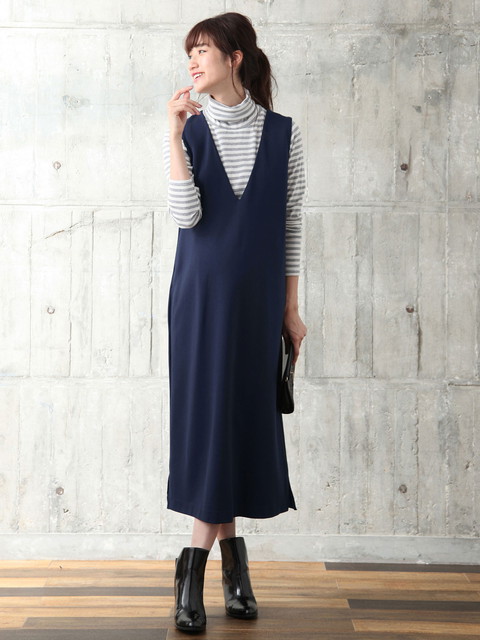 マタニティ ワンピース 授乳しやすい ポンチロングジャンパードレス 産前 産後 授乳服 妊婦服 マタニティー 秋 冬 秋冬の通販はau Pay マーケット マタニティ授乳服とベビー服のangeliebe Au Pay マーケット店