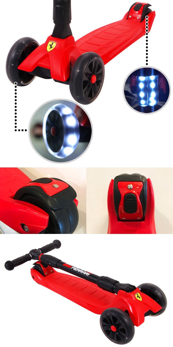 NL205デラックス ヴィンテージレッド グロッバー キックボード