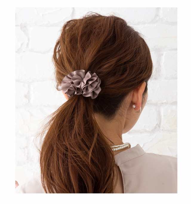 ゆうパケット送料無料】ポニーフック ヘアフック ヘアカフ リボン フリル ワンタッチ 差すだけ 簡単 装着 手軽 まとめ髪 アレンジ 結びの通販はau  PAY マーケット Cream dot.