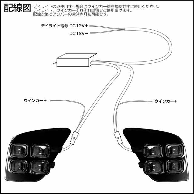 トヨタ GUN125 ハイラックス LED デイライト 4EYES フォグランプ カバー ウインカー連動 デュアルカラー ホワイト＆アンバー  P-383の通販はau PAY マーケット - オートパーツ専門店 EALE | au PAY マーケット－通販サイト