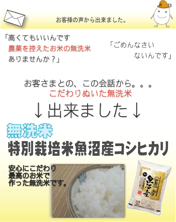 [20周年記念 ポイント5倍＆抽選プレゼント]令和7年産 無洗米 特別栽培米 新潟県 魚沼産 コシヒカリ20kg(5kg×4袋)    特Ａ獲得米 送料無料 /北海道沖縄へは別途送料760円_1