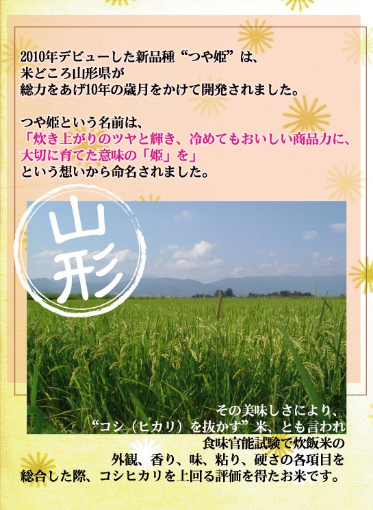 令和7年産 白米 特別栽培米 山形県産つや姫10kg(5kg×2)  【送料無料 [翌日配送]/北海道沖縄は別途送料760円】_2
