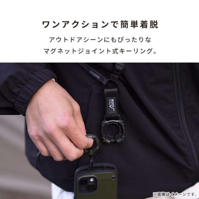 STONEマグネットバックルネックストラップ　キーリング ROOT CO. GRAVITY QUAD MAG Pro. 【 マグネットジョイント式