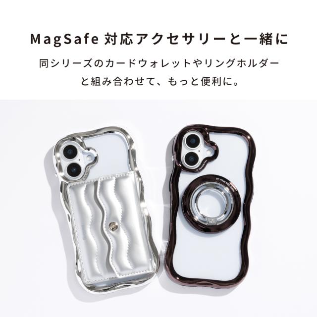 公式】iFace BeBling Wave MagSafe対応 iPhone17 クリアケース 16 15