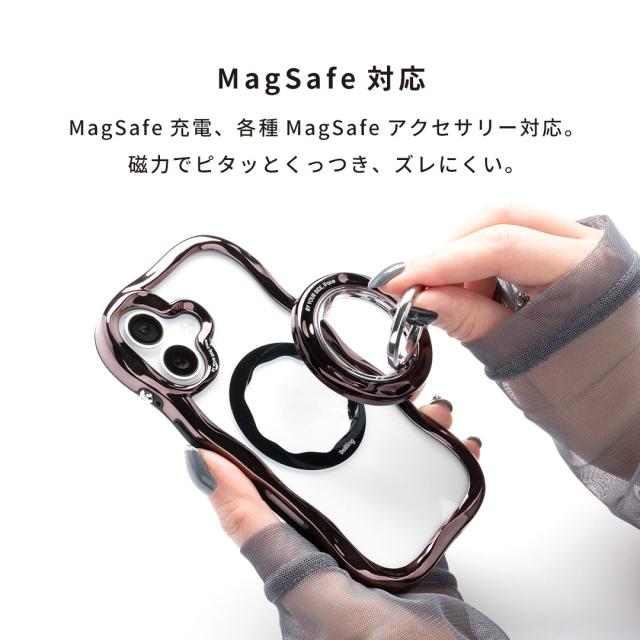 iFace公式 BeBling Wave iPhone17 iPhone16 iFace BeBling iPhone 16用クリアケース iPhone15