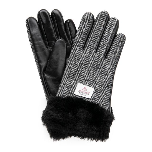 手袋 レディース スマホ スマホ手袋 ハリスツイード ラム レザー リボン ファー 送料無料 冬 防寒 かわいい おしゃれ チェック柄 手袋の通販はau Pay マーケット Hamee ハミィ