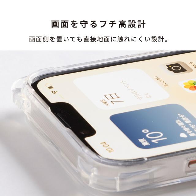 iPhone 14/14Pro/13/13Pro専用]ULTRA FINE 4つ角ストラップホール付
