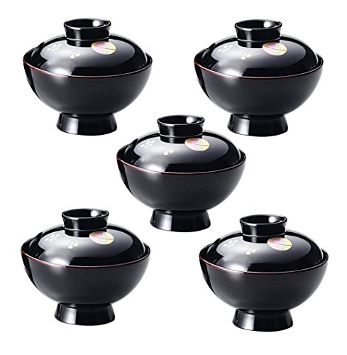 雅乃 越前漆器 てまり吸物椀 溜 5客の通販は