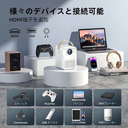 プロジェクター 小型 Android TV 9.0搭載 15000LM 1080P 超小型 家庭用