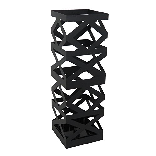 アイホーム(Ihome) 傘立て K3 k32 黒 本体: 奥行16cm 本体: 高さ49.5cm 本体: 幅16cm 傘立て本体、受け皿、フック×2 6,804円