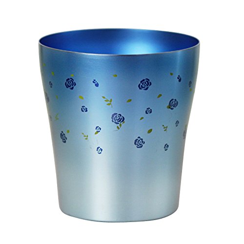 HORIE(ホリエ) 新潟県燕産 純チタン二重タンブラー 華チタン 250cc 薔薇（ピンク／ブルー）2個セット T-15-BR250BPの通販は