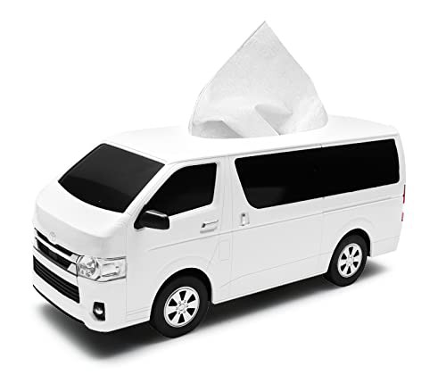 ティッシュケース トヨタハイエース ホワイトの通販は