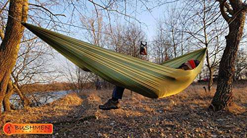 【BUSHMEN travel gear】 【ブッシュメン トラベル ギア】 Hammock ULTRALIGHT ハンモック ウルトラライト 日本 (green)