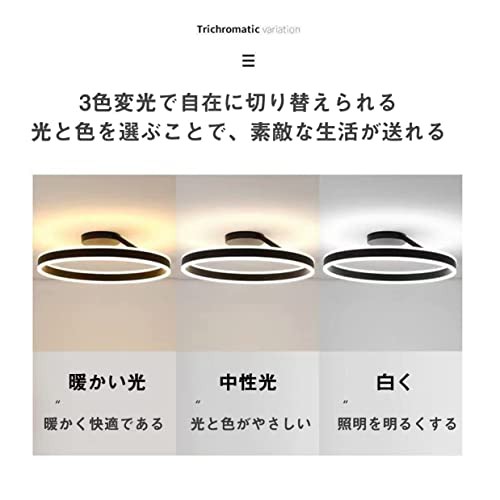 LED シーリングライト 6-8畳 APP遠隔制御 無段階調光調色 リモコン付き