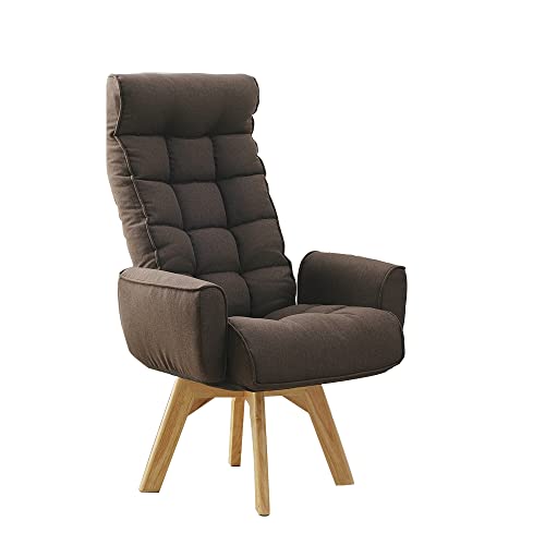 アイリスオーヤマ 回転ファブリックチェア 椅子 テレワーク 新生活 ブラウン ハイバック FAC-KHBの通販は