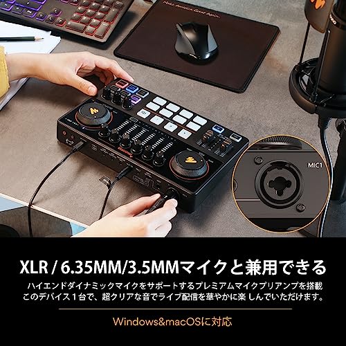 【新品】オーディオインターフェース　オーディオミキサ Amazon.co.jp: Xtahdge AD Caster C1-K1 オーディオミキサー USB