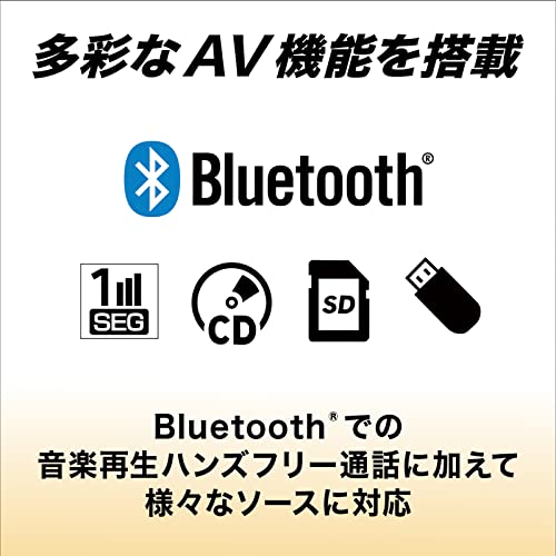 ケンウッド 7インチ MDV-L309 KENWOOD製デジタルルームミラー型ドライブレコーダーと連携可能 Bluetooth搭載 ワイヤレス音楽再生 オーディオ一体型 ブラック KENWOOD