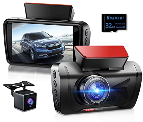【新登場 SONY製センサー】ドライブレコーダー 前後カメラ 1440PフルHD画質 170°広視野角 赤外線 暗視ライト WDR技術 32GBSDカード付き 小型ドラレコ 上書き録画 車載カメラ 常時録画 Ｇセンサー搭載 駐車監視 動体の通販は 7,738円