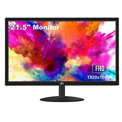 21.5インチ コンピューターモニター Kenowa FHD 1080P ゲーミングモニター VA 非光沢 16:9 5ms 75HZ PC デスクトップディスプレイ HDMI&V