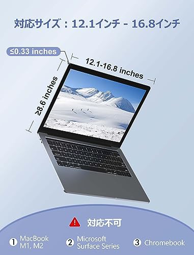 FOPO 13.3インチトリプルポータブルモニター 14〜17.3インチラップ