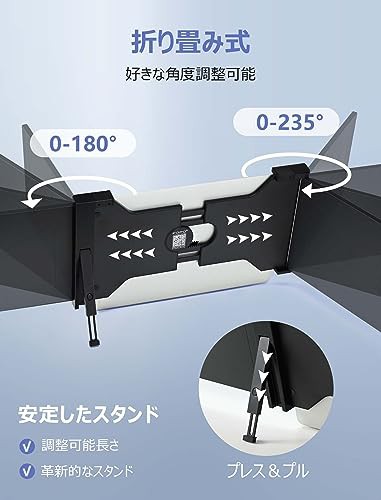 FOPO 13.3インチトリプルポータブルモニター 14〜17.3インチラップ