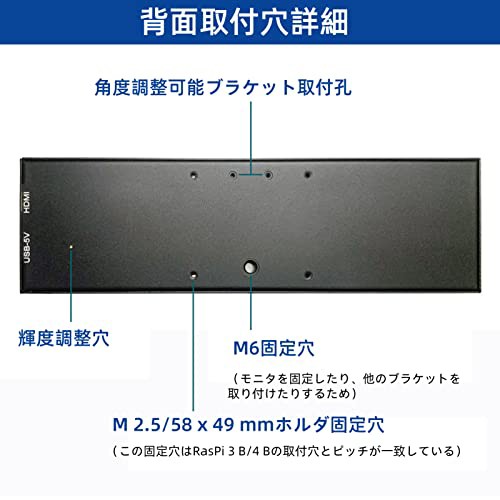 PC CPUモニター、5インチIPSスクリーンディスプレイハードウェア温度モニタ