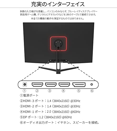 JAPANNEXT 31.5インチ VAパネル搭載 4K解像度（3840x2160）液晶モニター JN-V315UHDR HDMI DP PIP/PBPの通販は