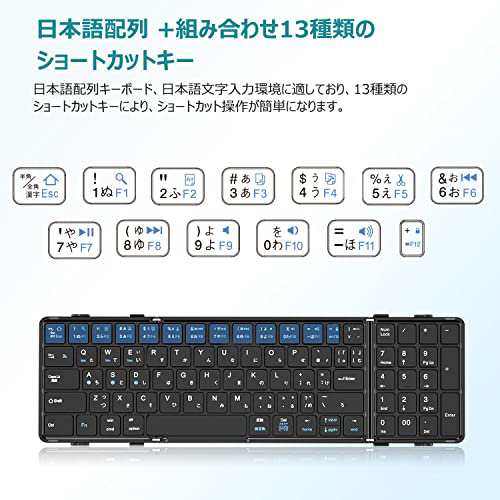 EWiN】 Bluetooth キーボード ワイヤレス キーボード テンキー付き