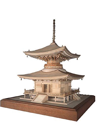 ウッディジョー 1/50 石山寺 多宝塔 木製模型 組立キット