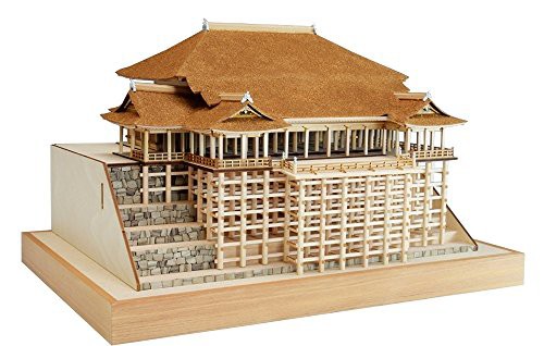 ウッディジョー 1/150 清水寺 本堂・舞台 木製建築模型 組立キット