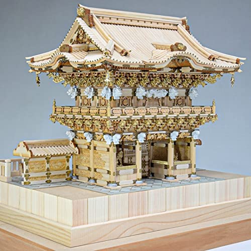 【未組立】希少☆ イマイ 日光東照宮 陽明門 1/50 木製建築模型 白木造り ウッディジョー 1/50 日光東照宮 陽明門 木製模型 組み立てキット