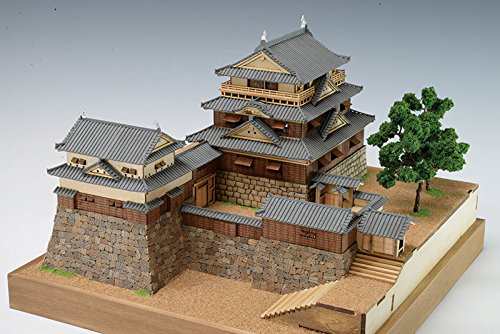 ウッディジョー 1/150 松山城 木製模型 組立キット