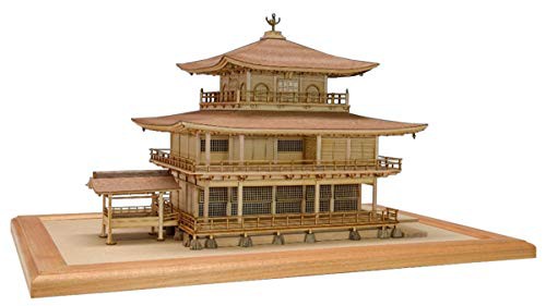 ウッディジョー 1/75 鹿苑寺 金閣 白木 木製模型 組み立てキット