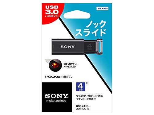 SONY USBメモリ USB3.0 4GB ブラック USM4GU Bの通販は