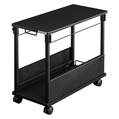 Bauhutte ( バウヒュッテ ) 昇降式 L字デスク スタンダード パソコンラック pcラック ( 幅 32 × 奥行 67 高さ 57~78 cm ) ブラック BHD-670H-BKの通販は 21,600円