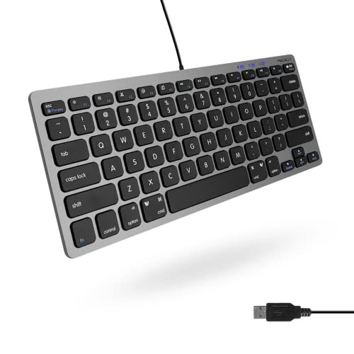Mac Keyboard, Wired, Compact Size, US Array, Mac, Windows, Dual Use, Quiet, Scissor Switch, Full Size, 78 Keys, Work Frの通販は 12,700円