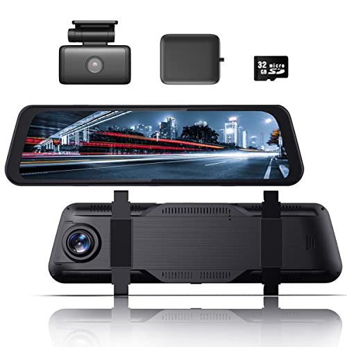 ヒガシ 【最新型 2K 360万画素】 ドライブレコーダー ミラー型 前後 車内 ドラレコ デジタルインナーミラー ドライブレコーダー ミラー 前後カメラ GPS搭載 常時 衝撃録画 駐車監視 ノイズ対策済 フルHD デジタルルームミラーの通販は