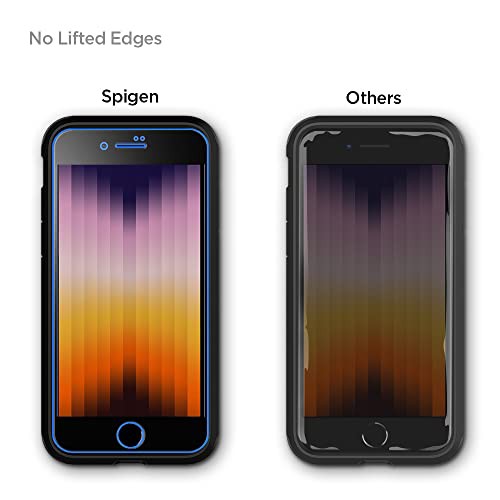 Spigen AlignMaster 全面保護 ガラスフィルム iPhone SE 第3世代 ...