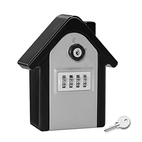 大容量キー暗証番号ボックス・C-Timvasion 壁掛け鍵収納ボックス 4桁ダイヤル式 キーボックス 緊急キー付き・パスワードの回復機能 共有の鍵、放課後の子供、休日の家に最適ですの通販は