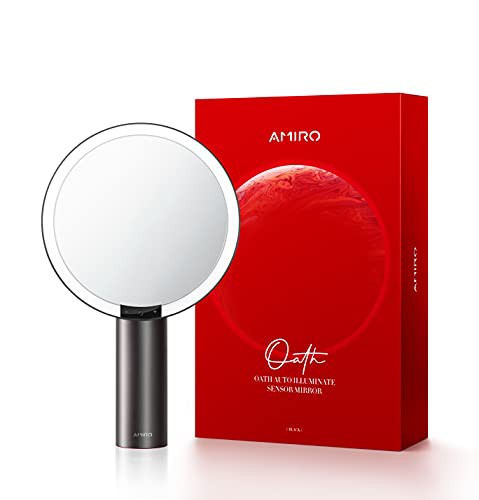 AMIRO LEDミラー ライトミラー 化粧鏡 特許Pure-Luxリング導光技術 高