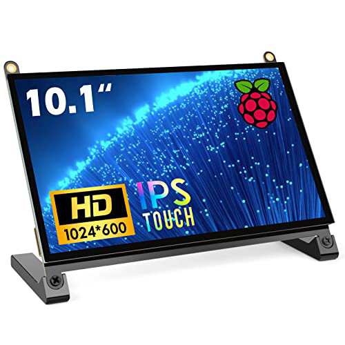 ROADOM 10インチ Raspberry Pi用タッチモニター IPS 1024X600 タッチスクリーン 小型モニター スピーカー内蔵 Raspberry Pi 4/3/2/1 Xbox