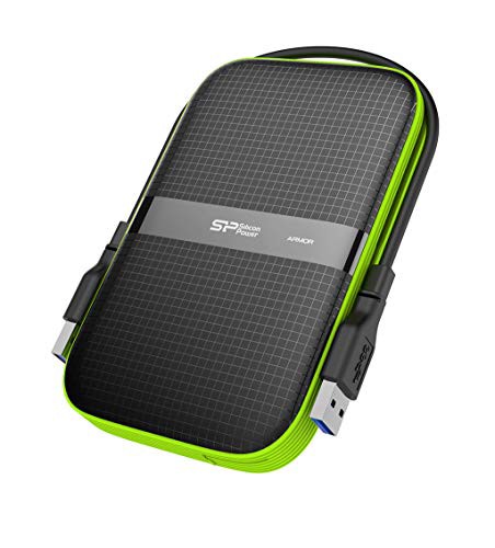 シリコンパワー ポータブルHDD 2TB 2.5インチ USB3.0対応 IPX4 防水 耐衝撃 PS4 動作確認済 3 SP020TBPHDA60S3Kの通販は
