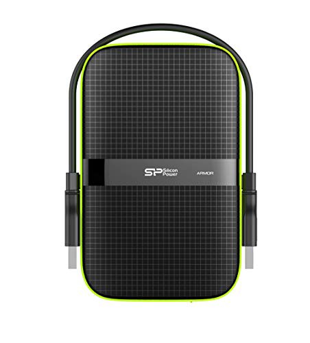 シリコンパワー ポータブルHDD 2TB 2.5インチ USB3.0対応 IPX4 防水 耐衝撃 PS4 動作確認済 3 SP020TBPHDA60S3Kの通販は