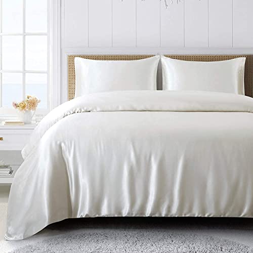 Forhomelife 布団カバー シングル 3点セット シーツ ツルツル 掛け布団カバーセット シングル サテン 布団カバー ベッドカバー 枕カバー ベッドシーツ ボックスシーツ 洋式・和式兼用 美肌 美髪 両面シルクタイプ 滑らかな材の通販は 5,500円