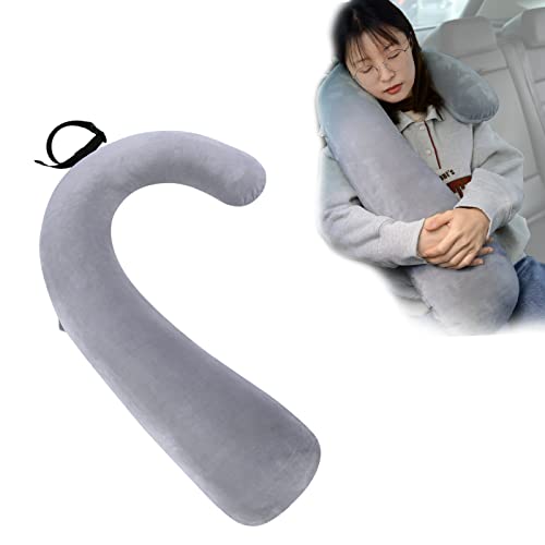 Shinnwa 車用 ヘッドレスト クッション 頚部サポート ネックパッド 枕 寝姿勢をサポート 車中泊 車便利 グッズ ドライブ 抱きまくら 快眠グッズ 多機能 抱き枕 J型 ふわふわ もちもち クッション 子供 車 枕 大人 高齢者 の通販は