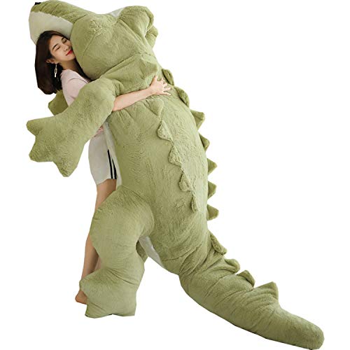 ぬいぐるみ 特大 ワニ/鰐 大きい 可愛い わに 抱き枕/プレゼント/ふわふわぬいぐるみ (グリーン, 160cm)の通販は 7,500円