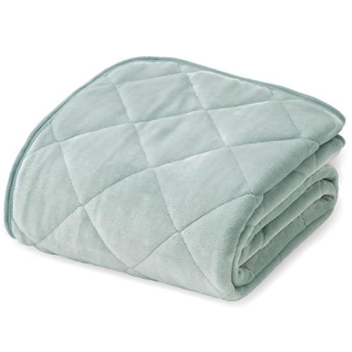 AQUA (アクア) mofua (モフア) 敷きパッド しきぱっと シングル 冬用 プレミアムマイクロファイバー あったか 発熱タイプ +2℃ ミントグリーン Heatwarm ベッドパッド 発熱 ふわふわ ぬくぬく 敷き毛布 6011の通販は 4,794円