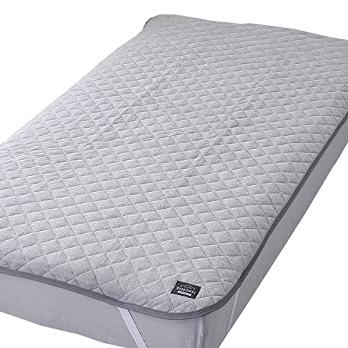 メリーナイト(Merry Night) 敷きパッド ヒュピネス 「ヴァイル」 グレー シングル 約100×205cm 綿混パイル ふんわりタッチ 吸水速乾 洗える オールシーズン HPSP133-05の通販は 4,641円