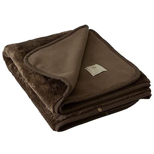 ブルーム ひざ掛け ブランケット フラン 着る毛布 レディース メンズ 厚手 134×82cm 3way リバーシブル 暖かい スナップボタン 大判 (ベアー)の通販は